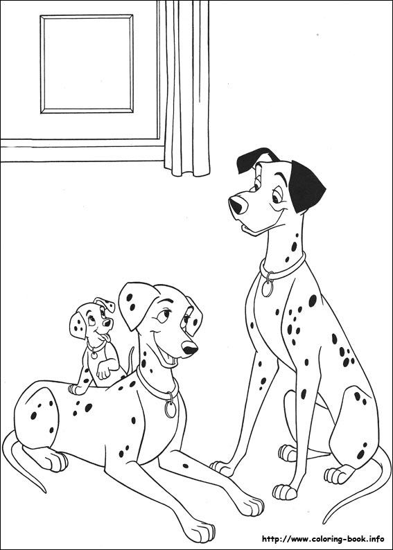 101 Dalmatians coloring picture